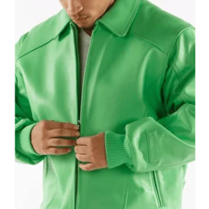 Pelle Pelle Basic Green Plush Jacket | Pelle Pelle Store view 4