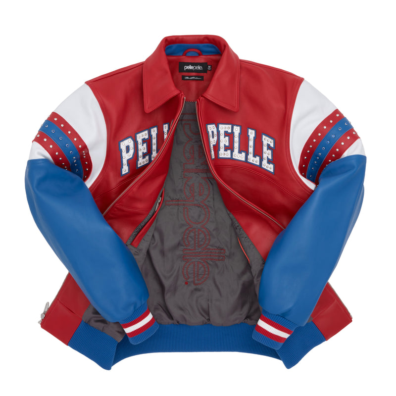 Pelle Pelle Red Vintage Arches Jacket | Pelle Pelle Store view 5