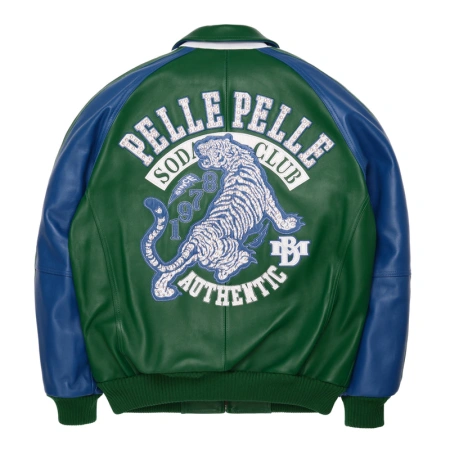Pelle Pelle Green Soda Club Tiger Jacket | Pelle Pelle Store