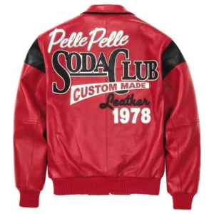 Pelle Pelle Red Soda Club Plush Jacket | Pelle Pelle Store view 2