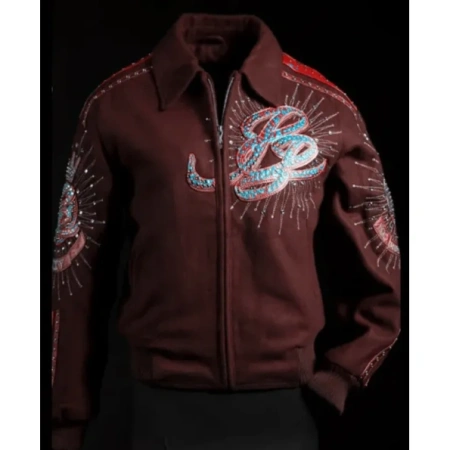 Pelle Pelle Maroon 35th Anniversary Wool Jacket view 1