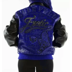 Pelle Pelle Exotic Studs Blue Black Jacket view 1