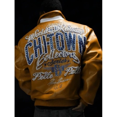 Chi Town Yellow Leather Jacket
