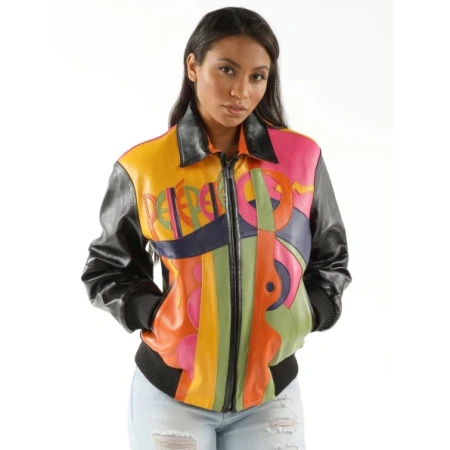 Pelle Pelle Picasso Yellow Pink Black Jacket