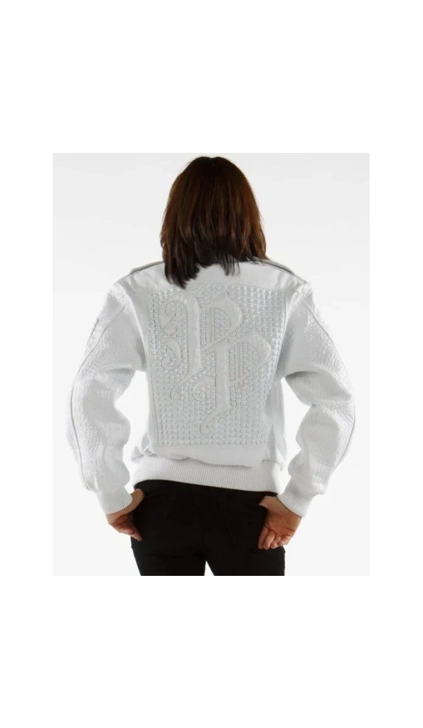 Pelle Pelle Glowing White Leather Jacket MB Bomber