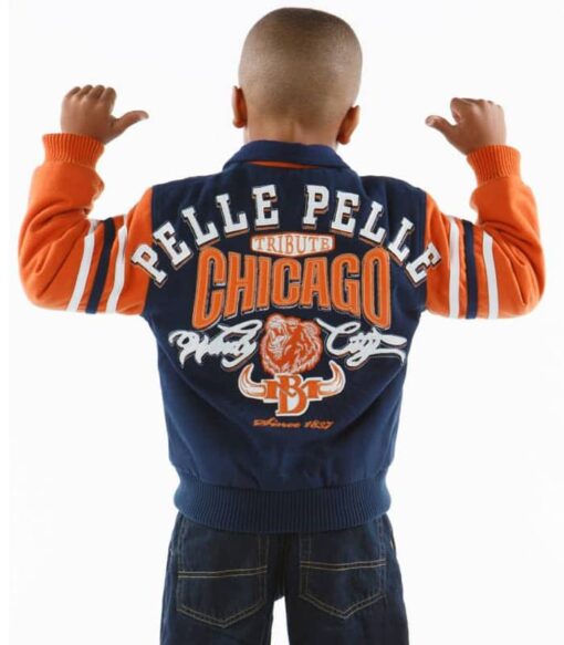 Pelle Pelle Kids Windy City Chicago Jacket  | MB Wool Jacket view 2