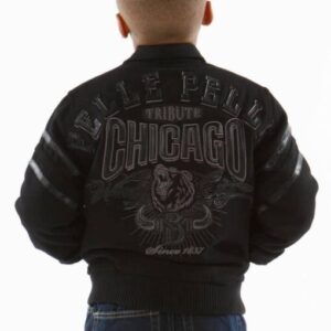 Pelle Pelle Kids Windy Black Chicago Jacket  | MB Wool Jacket