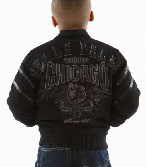 Pelle Pelle Kids Windy Black Chicago Jacket | MB Wool Jacket