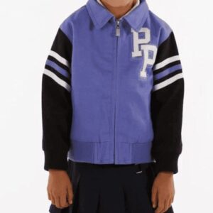 Pelle Pelle Purple Chicago Kids Wool Jacket view 2