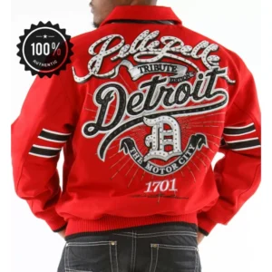 Pelle Pelle Mens Red Detroit Jacket | MB Jacket view 1