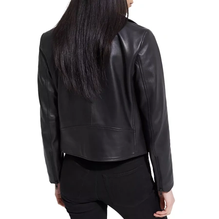 Pelle Pelle Women Black Cropped Leather Jacket view 2
