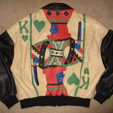 Pelle Pelle King And Joker Leather Jacket | Yellow & Black view 2