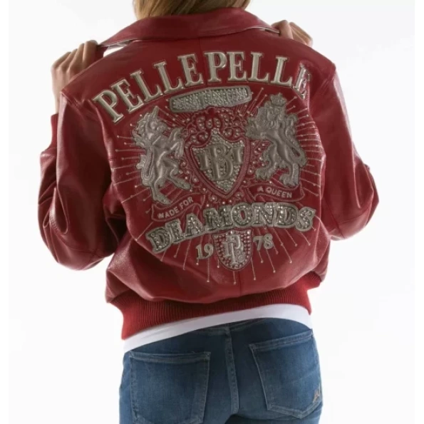 Pelle Pelle Red Diamond Leather Jacket | MB Jacket view 1