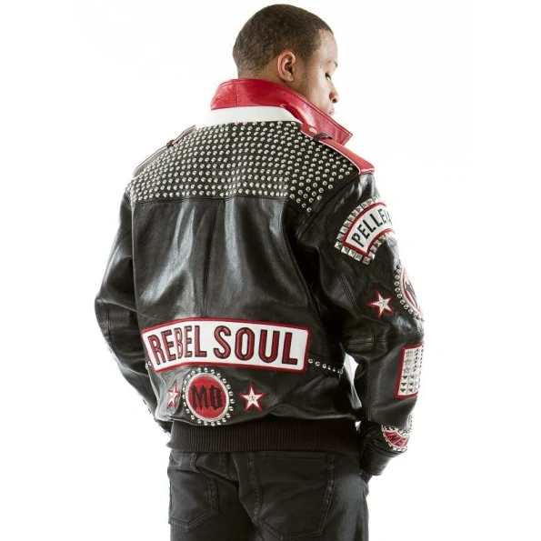 Pelle Pelle Men Rebel Soul MB Jacket | Studs Leather Jacket view 4