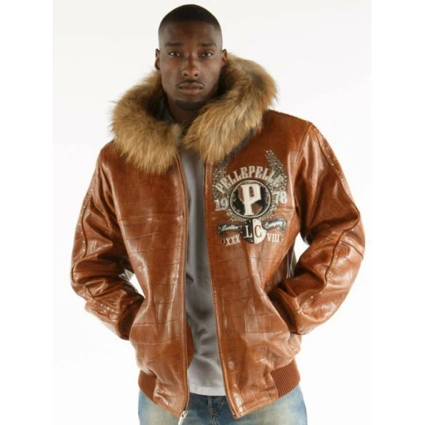 Pelle Pelle Brown Legend Fur Hood Jacket | Men Jacket view 2