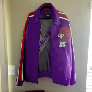 Pelle Pelle Purple Basketball Leather Jacket | Men & Women