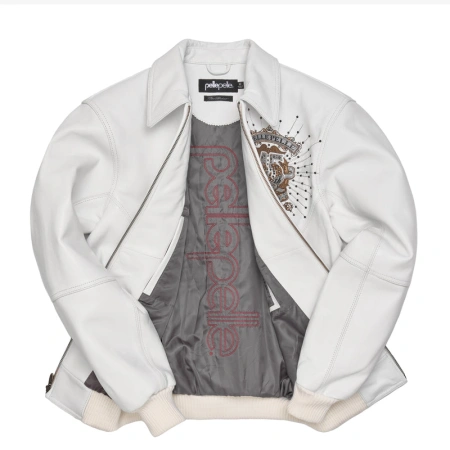 Pelle Pelle White 45th Anniversary MB Jacket view 3