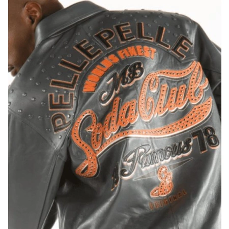 Pelle Pelle Grey Famous Soda Club Jacket | Men Jacket view 3
