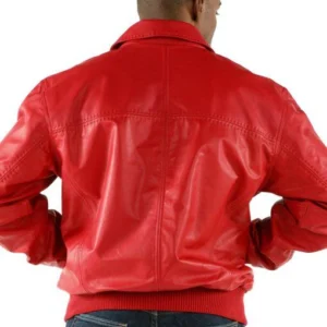 Pelle Pelle Plain Soft Leather Red Jacket | Men Jacket view 2