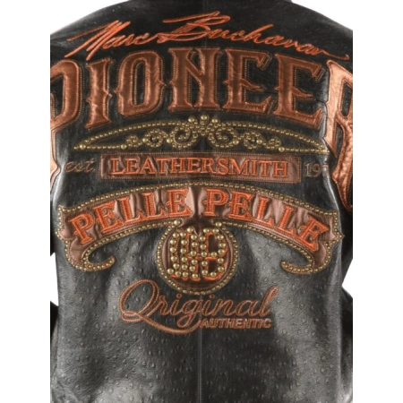 Pelle Pelle Black Leathersmith Men Jacket | Pioneer Jacket view 3