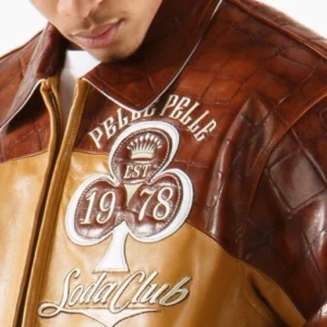 Pelle Pelle Men Soda Club Varsity Jacket | High Rollers view 4