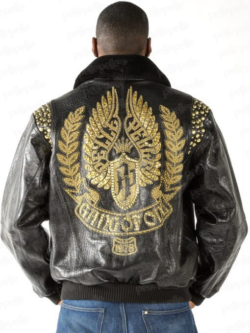 Pelle Pelle Men Gang Of One Leather Jacket | Fur Collar view 1