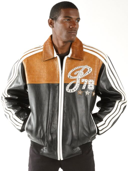 Pelle Pelle Legacy Black And Brown Jacket | Leather Jacket view 2
