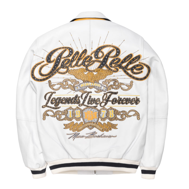 Pelle Pelle White MB Leather Jacket | Legends Live Forever view 2
