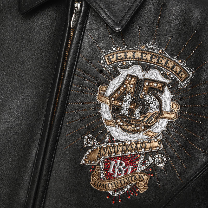 Pelle Pelle Black 45th Anniversary Jacket | Leather Jacket view 6
