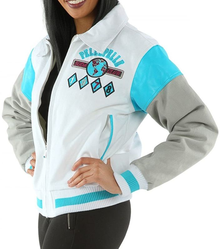 Pelle Pelle Women Soda Club Leather Jacket | Varsity Jacket view 2