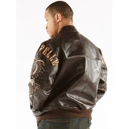Pelle Pelle Dark Brown MB Leather Jacket | Dragon Jacket view 4