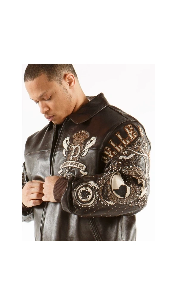 Pelle Pelle Dark Brown MB Leather Jacket | Dragon Jacket