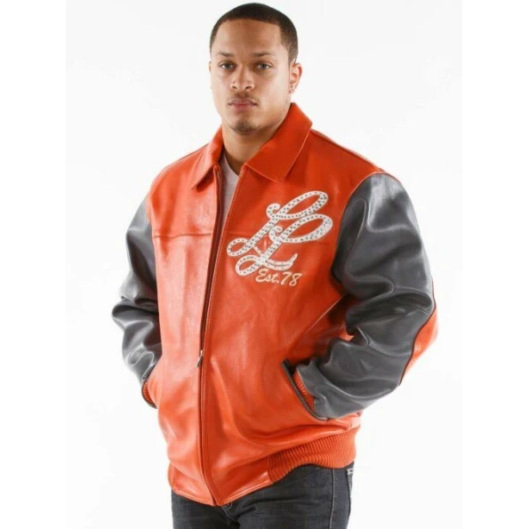Pelle Pelle Notorious Orange Leather Jacket | MB Jacket view 3