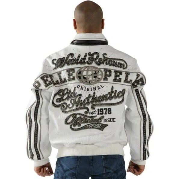 Pelle Pelle White World Renown MB Jacket | Leather Jacket