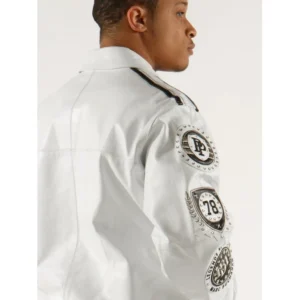 Pelle Pelle Men Legacy Series White Jacket | Leather Jacket view 4