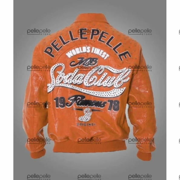 Pelle Pelle Soda Club Orange MB Jacket | Leather Jacket view 2