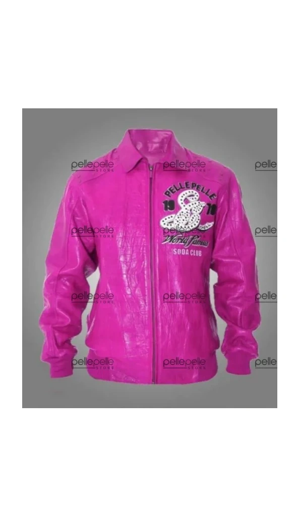 Pelle Pelle Men Soda Club Pink MB Jacket | Leather Jacket