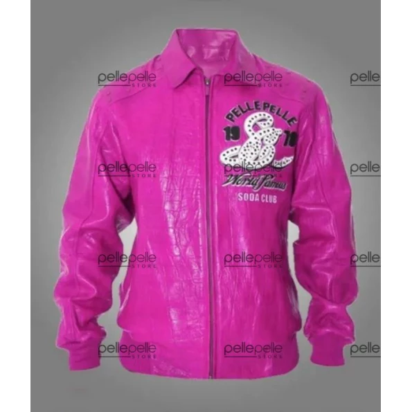 Pelle Pelle Men Soda Club Pink MB Jacket | Leather Jacket