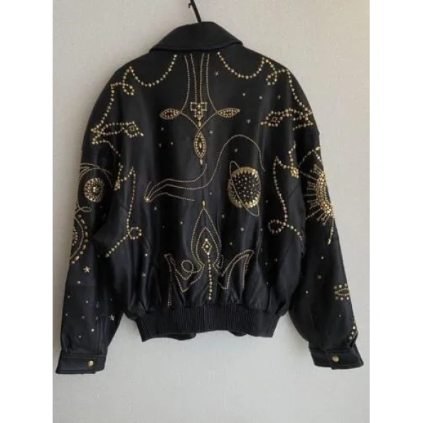 Pelle Pelle MB Studs Blouson Leather Jacket | Black Jacket view 2