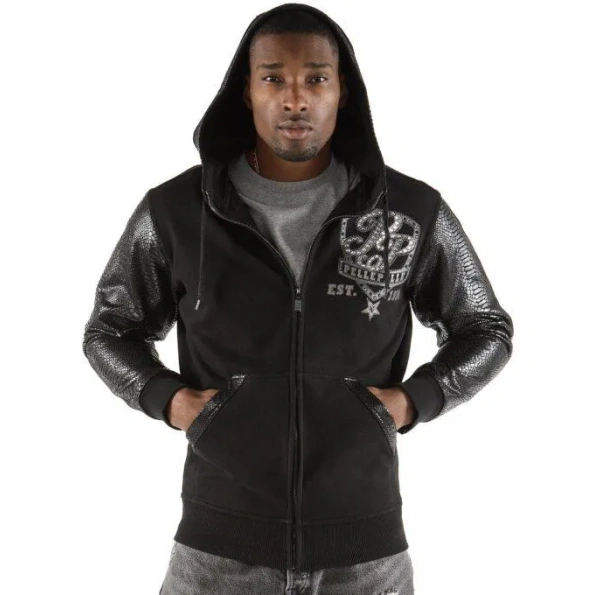 Pelle Pelle King Of Throne Black Hood Jacket | Men Jacket