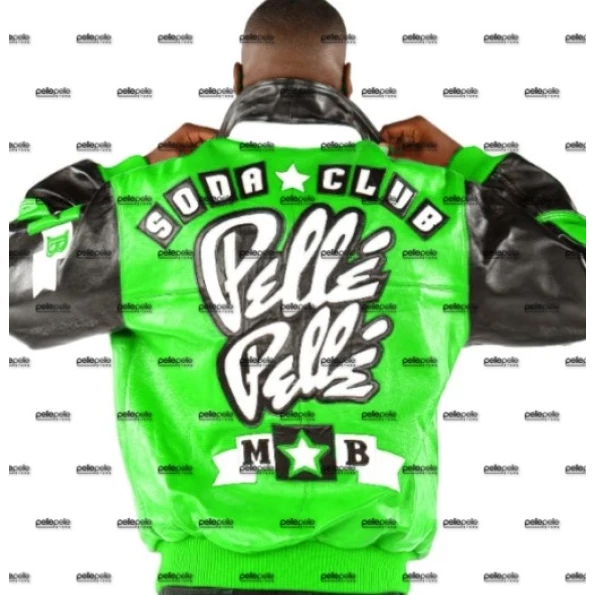 Pelle Pelle Soda Club MB Green Jacket | Leather Jacket view 2