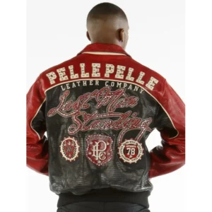 Pelle Pelle Red Black MB Leather Jacket | Men Jacket view 2