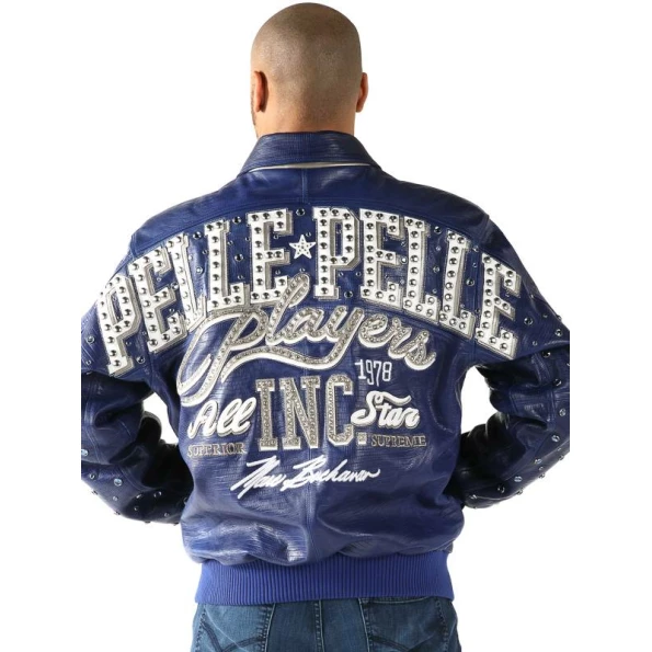 Pelle Pelle Men Blue MB Leather Jacket | All Inc. Star view 2