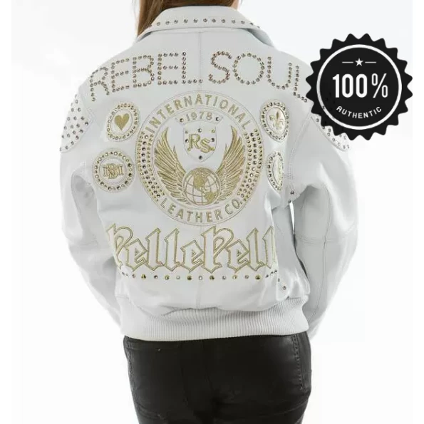 Pelle Pelle Women Rebel Soul White Jacket | Leather Jacket view 2