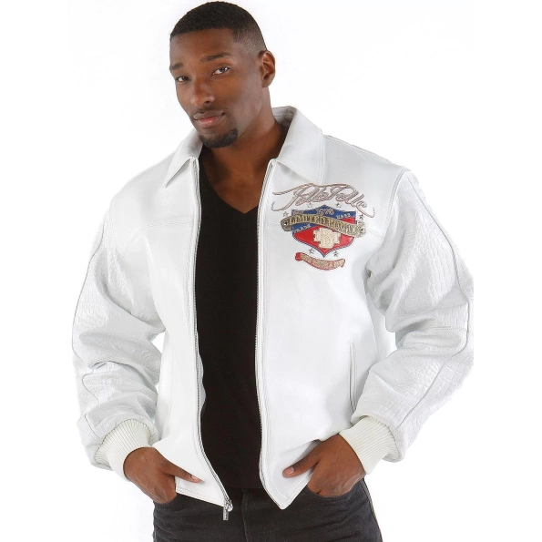Pelle Pelle White Men MB Leather Jacket | Limited Edition