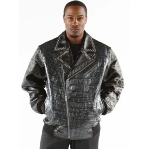 Pelle Pelle Men Black 1978 Studded Jacket | Leather Jacket