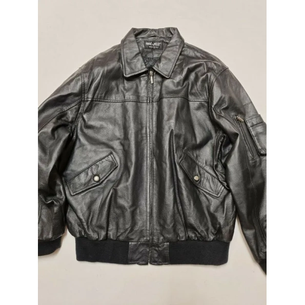 Pelle Pelle Black Shiny Leather Jacket | Men & Women