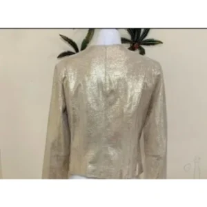 Pelle Pelle Golden Alligator Women Jacket | Leather Jacket view 2