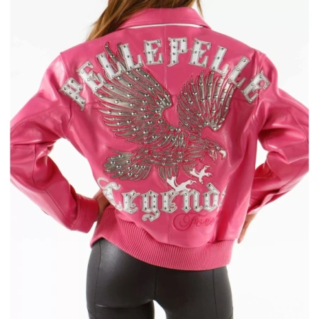 Pelle Pelle Women 1978 Pink Leather Jacket | Legends Jacket view 2