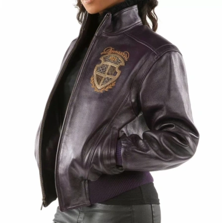 Pelle Pelle Dynasty Purple Women Jacket | Leather Jacket